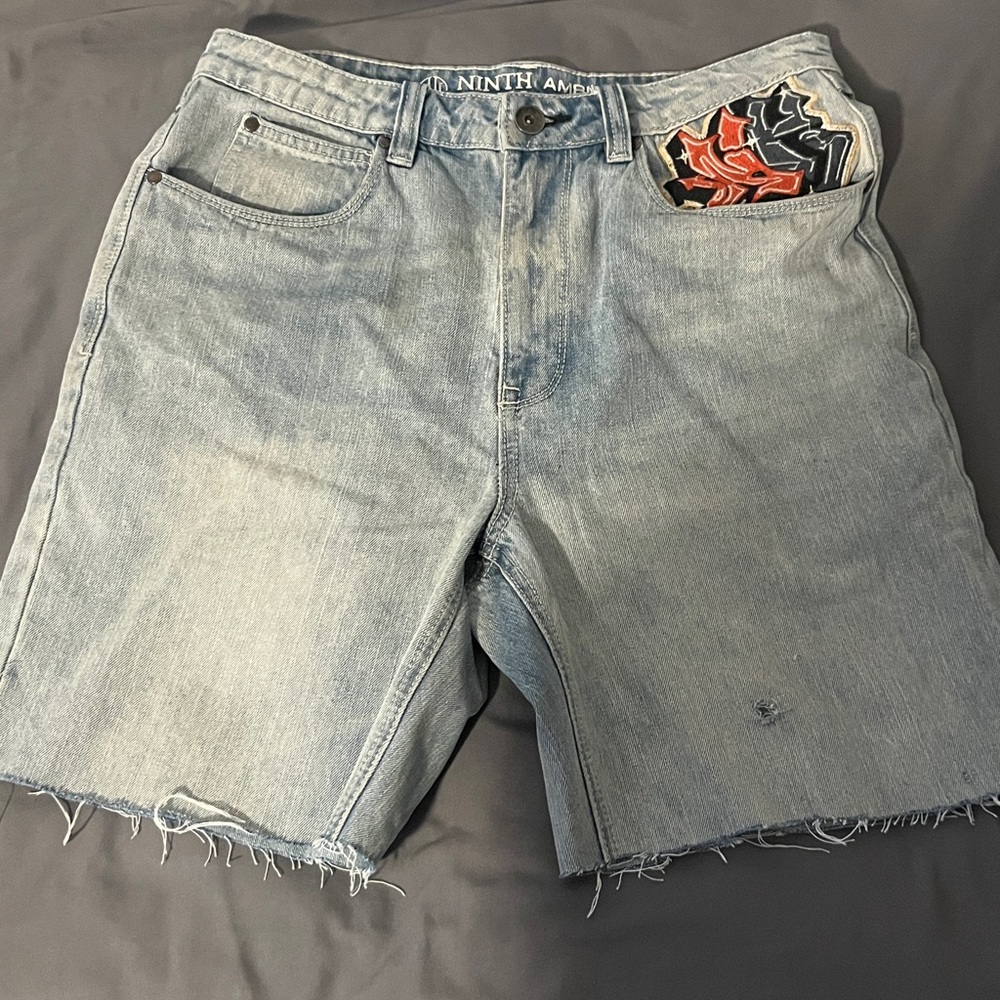 Ninth Denim Men's Light Blue Jean Shorts